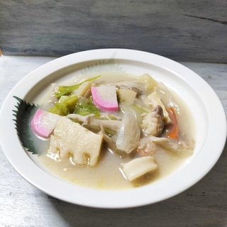豆乳入りの海鮮スープ